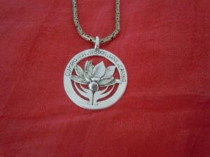 STERLING SILVER LOTUS NECKLACE
